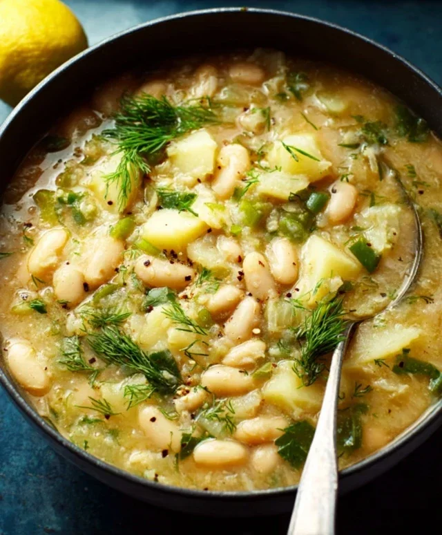 Lemon-Dill White Bean & Potato Soup