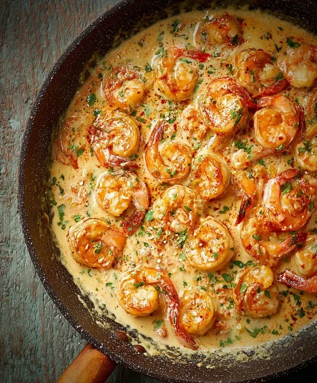Creamy Garlic Shrimp (15 mins)