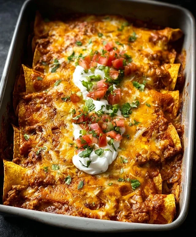 Tortilla Chip Enchiladas