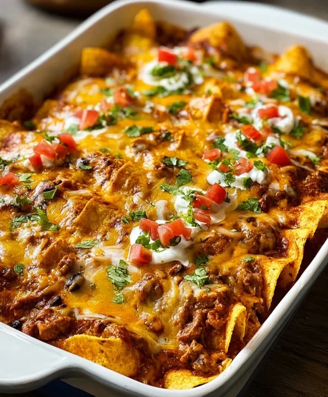 Tortilla Chip Enchiladas