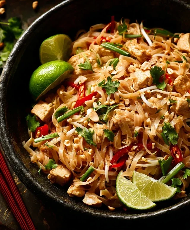 Chicken Pad Thai Dish