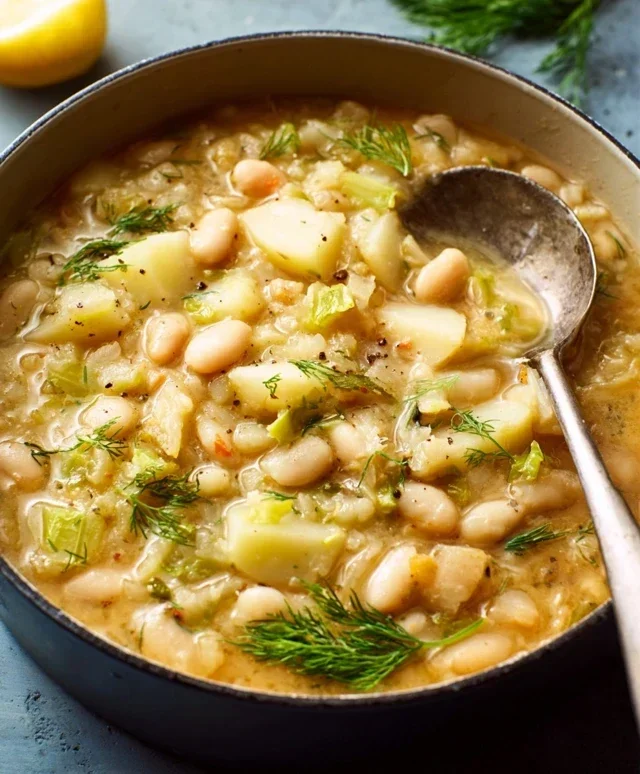 Lemon-Dill White Bean & Potato Soup