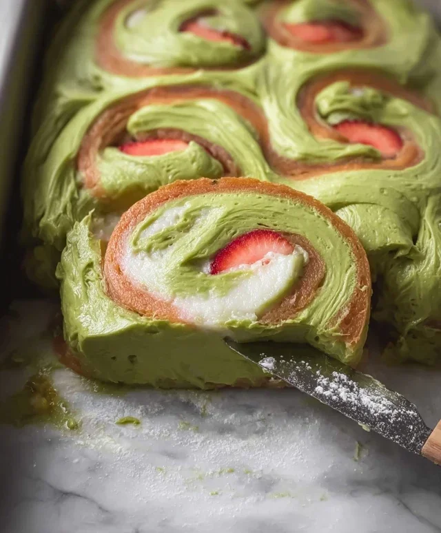 Strawberry Matcha Latte Rolls