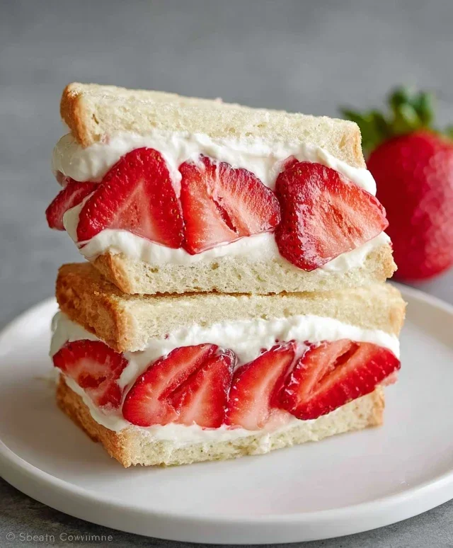 4-ingredient Strawberry Sando