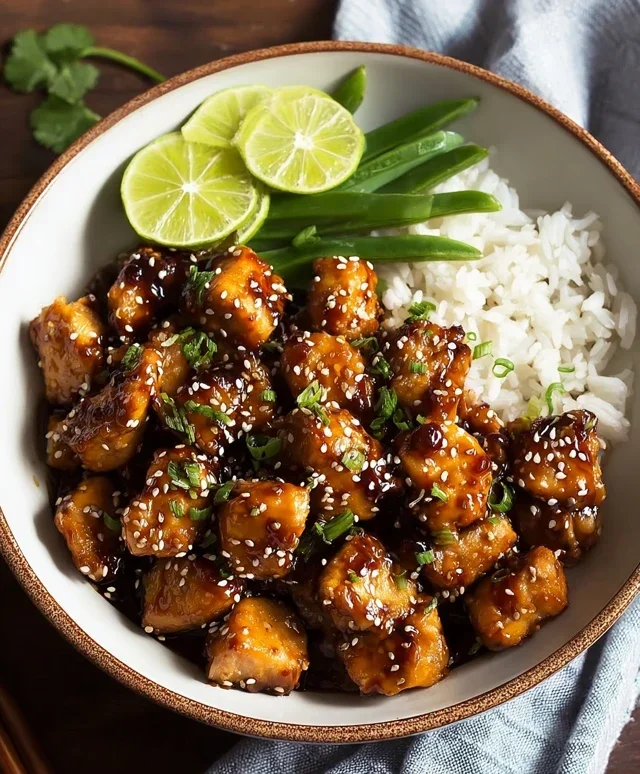 Healthy Sesame Chicken Dish