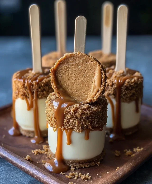 Biscoff Cookie Butter Cheesecake Pops