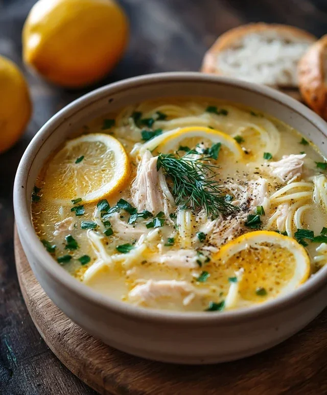 Greek Lemon Chicken Soup
