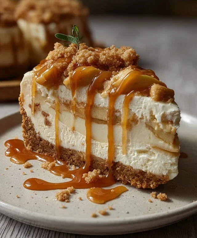 No bake Apple pie cheesecake