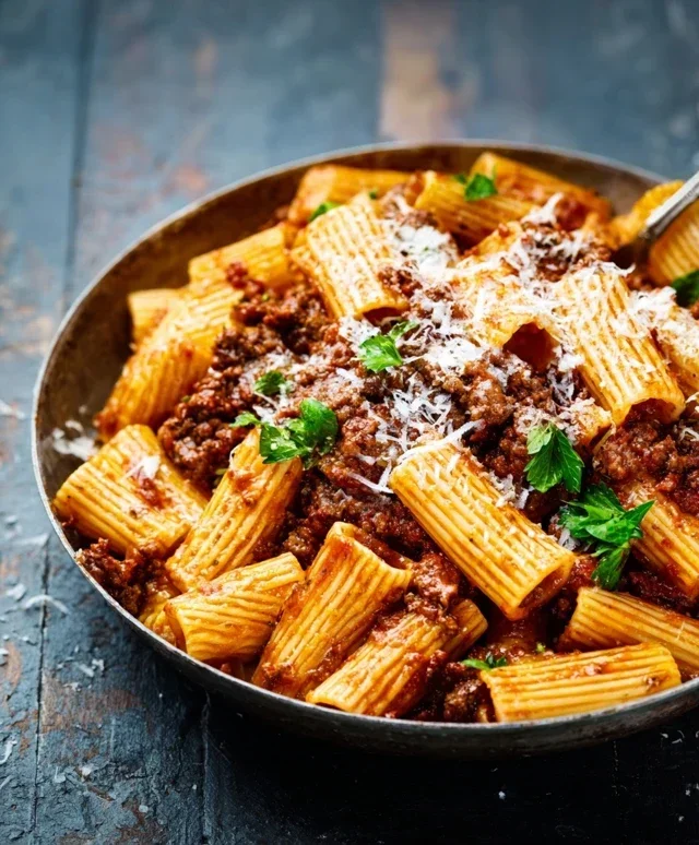 Beef Pasta in Tomato Sauce {Beef Ragu Pasta}