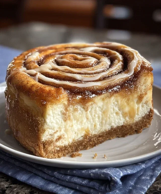 Cinnamon Roll Honeybun Cheesecake