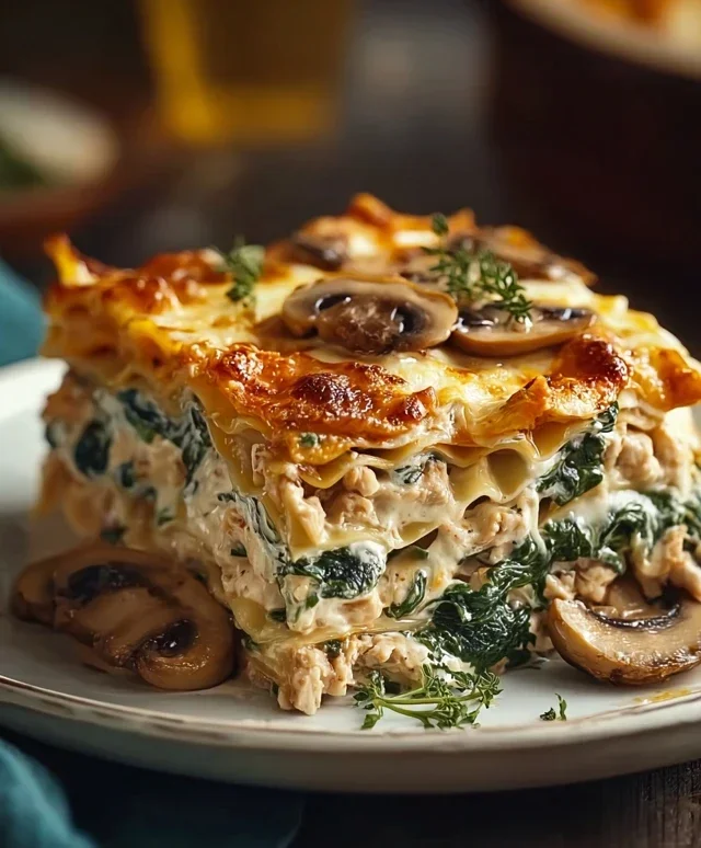 Mushroom And Spinach Lasagna Recipe