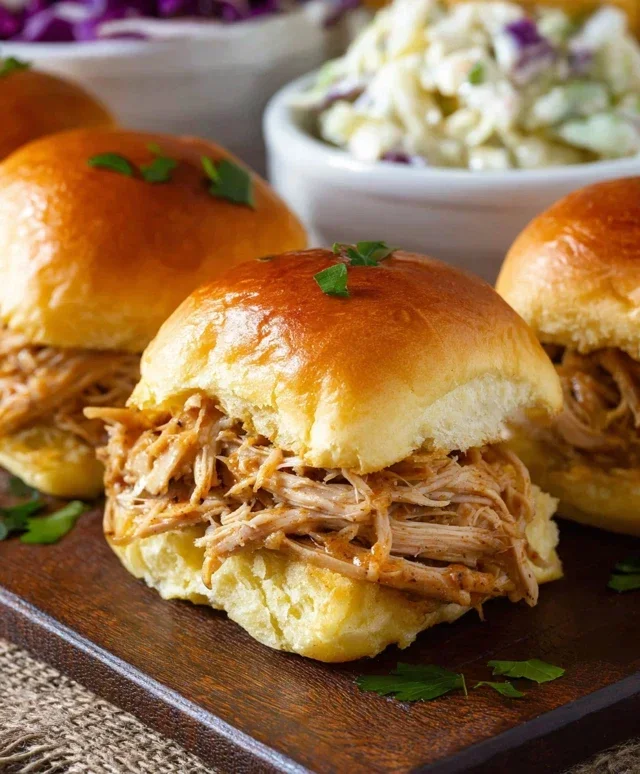 Crock Pot Mississippi Chicken Sliders