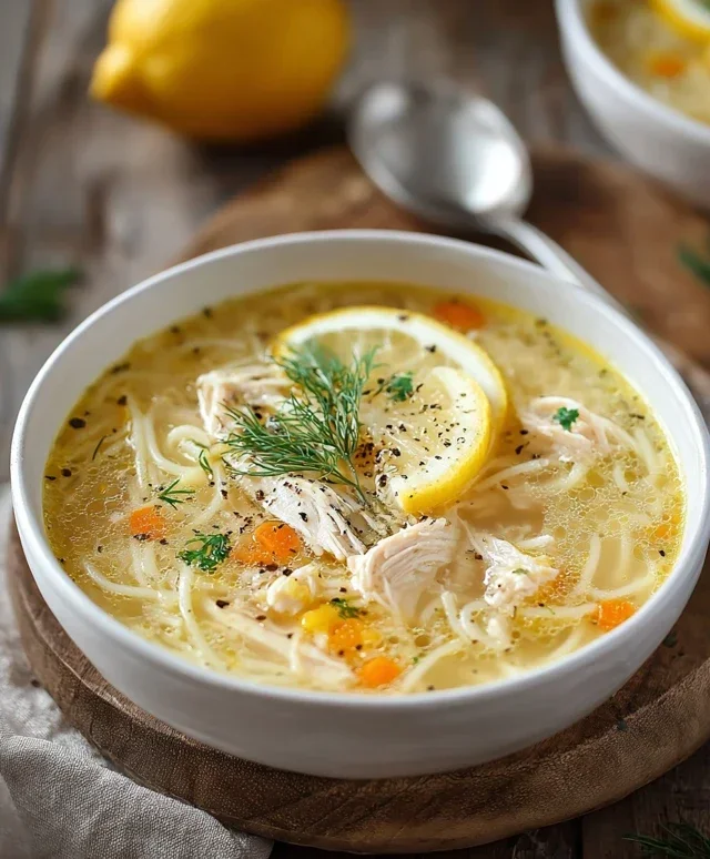 Greek Lemon Chicken Soup