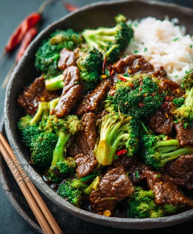 Chinese Beef and Broccoli (牛肉炒西兰花)