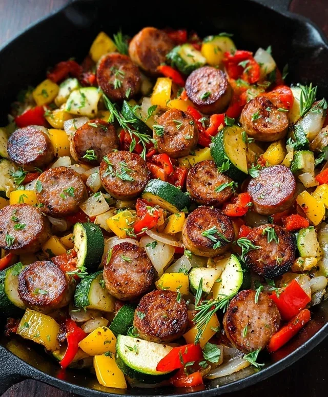 Sausage and Veggies Skillet