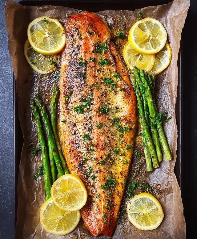 Baked Rainbow Trout with Lemon, Pepper, and Garlic
