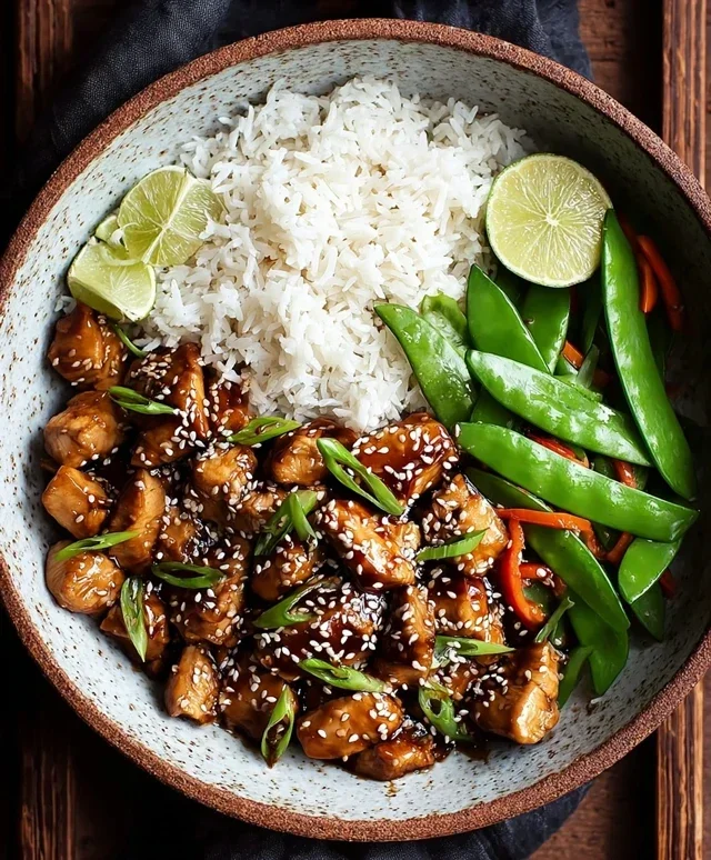 Healthy Sesame Chicken Dish