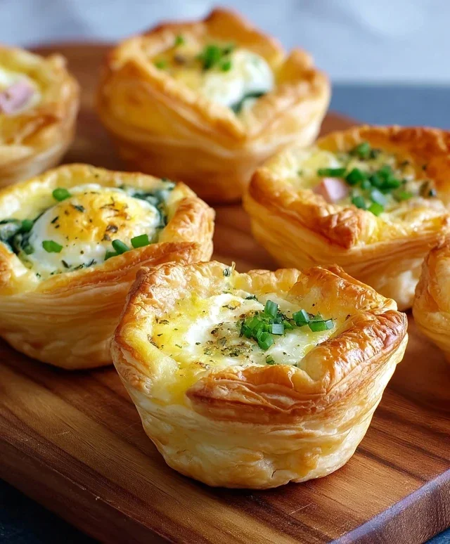 Savory Puff Pastry Cups