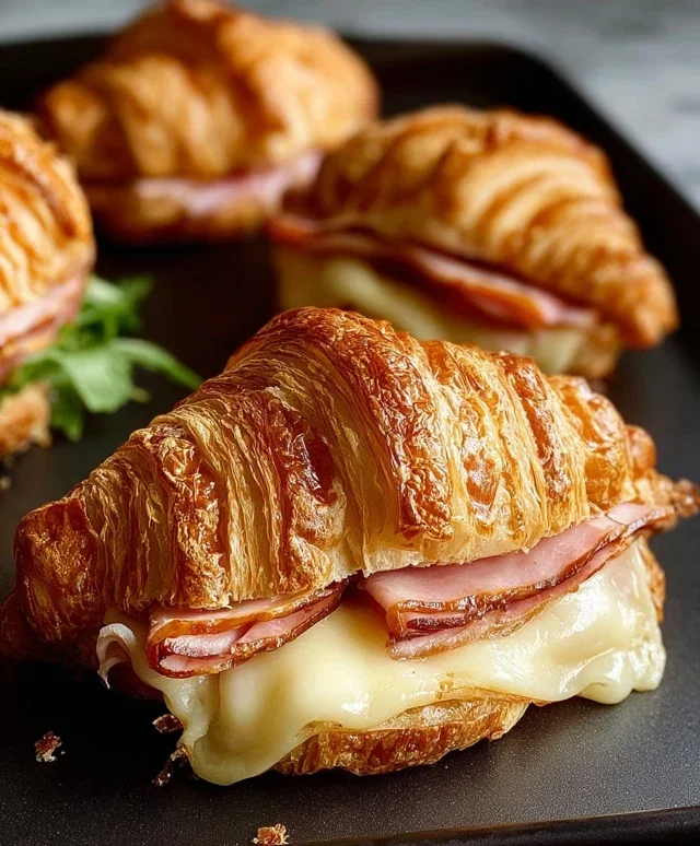Turkey & Beef Beef Ham Croissant Melts