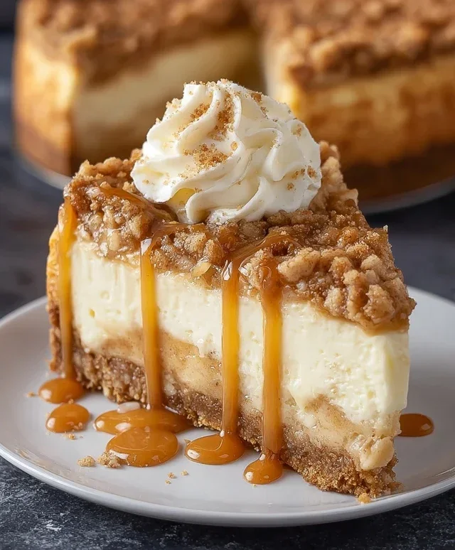Apple Crisp Cheesecake Delight
