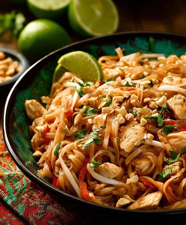 Chicken Pad Thai Dish