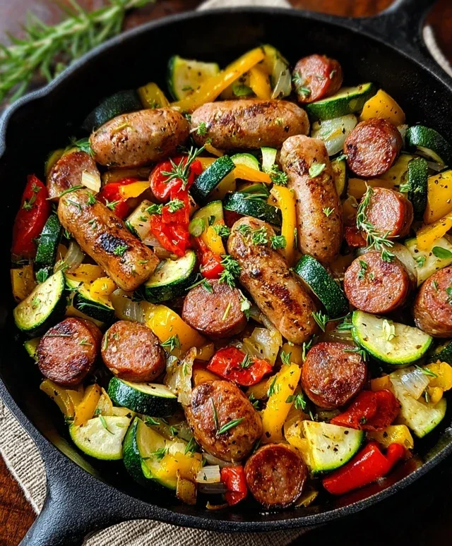 Sausage and Veggies Skillet