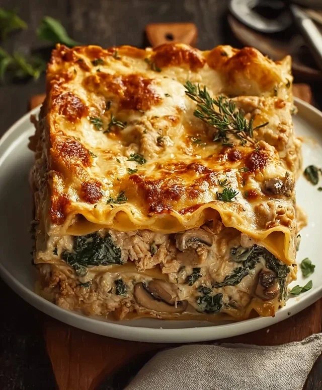Mushroom And Spinach Lasagna Recipe