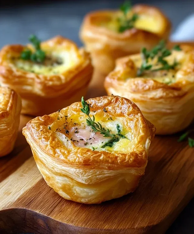 Savory Puff Pastry Cups