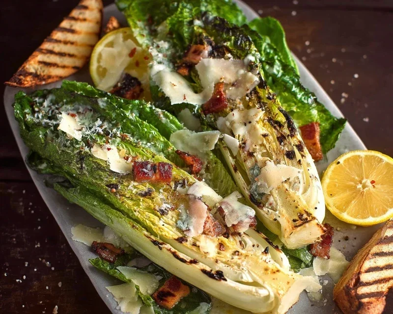 Grilled Romaine Caesar Salad Recipe
