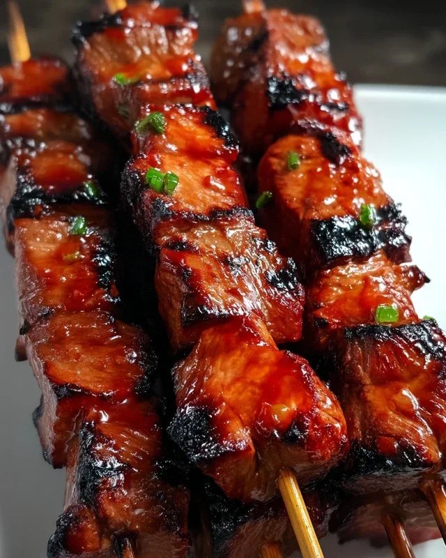 BBQ Beef Skewers with Filipino BBQ Marinade