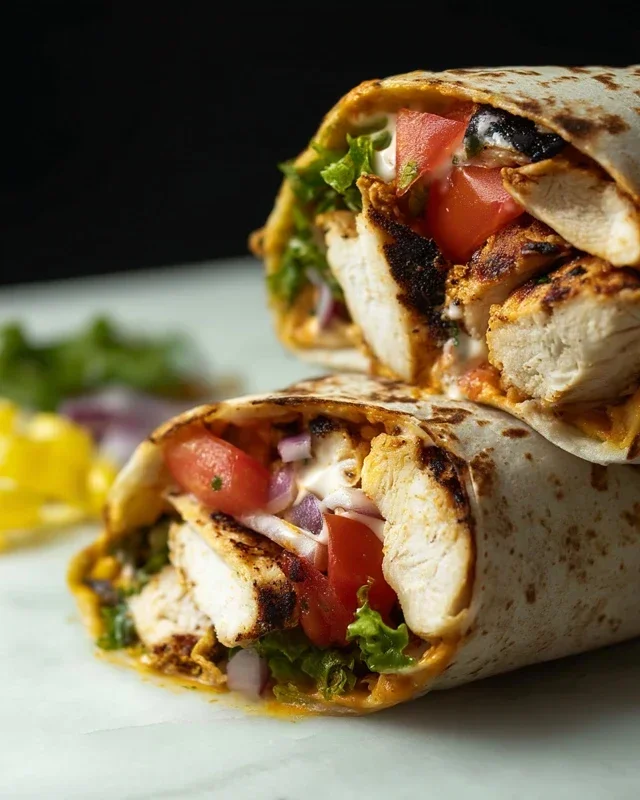 Chipotle Ranch Grilled Chicken Burrito