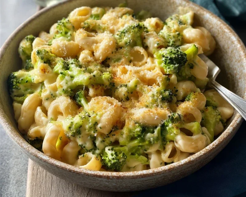 One Pot Healthy Broccoli Mac and Cheese