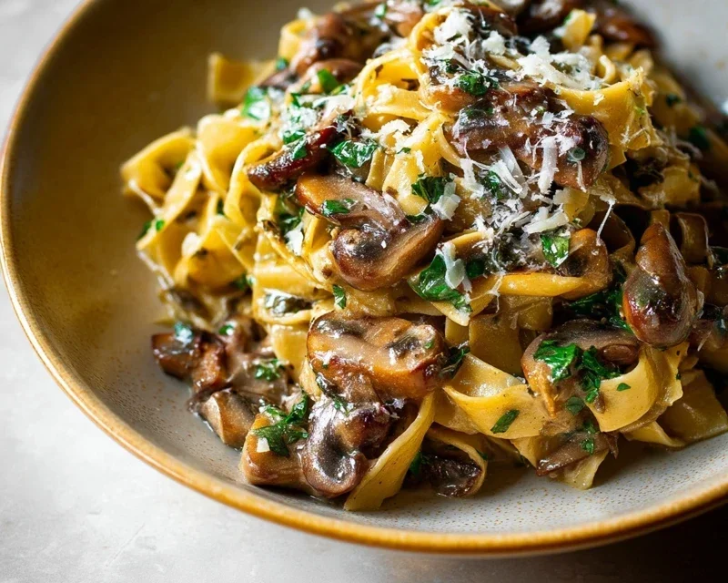Garlic Mushroom Pasta