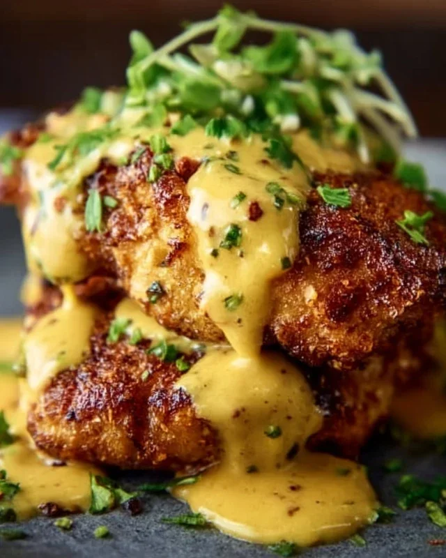 Pretzel Chicken with Mustard-Cheddar Sauce: An Amazing Ultimate Recipe