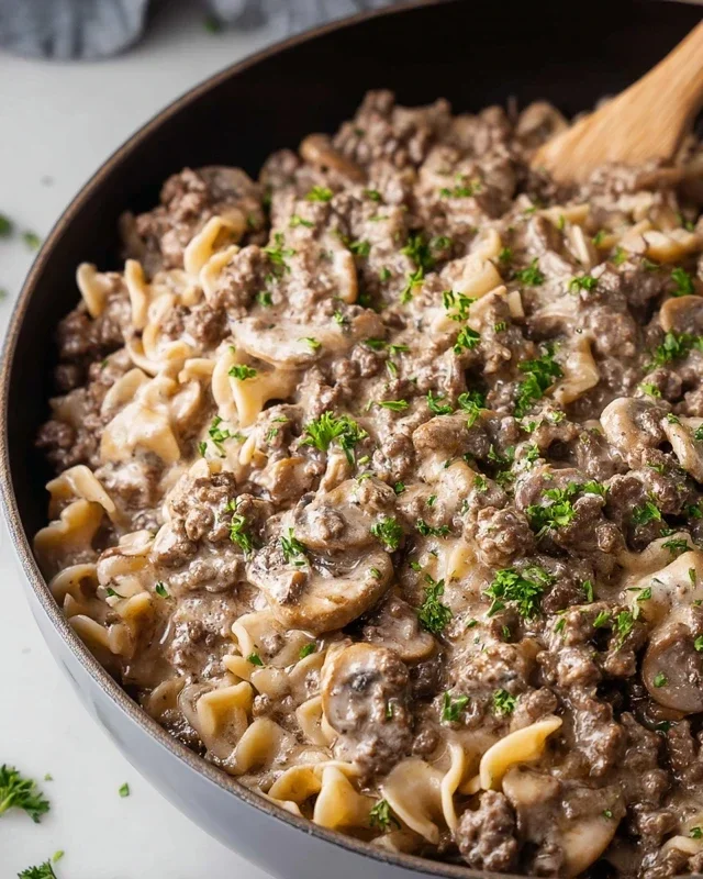 30-Minute Ground Beef Stroganoff