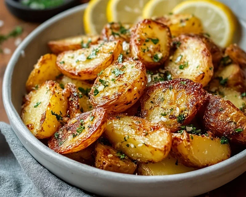 Authentic Greek Potatoes: Crispy Lemon Perfection!