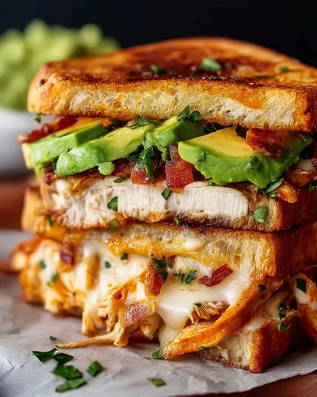 Chicken Avocado Melt Sandwich