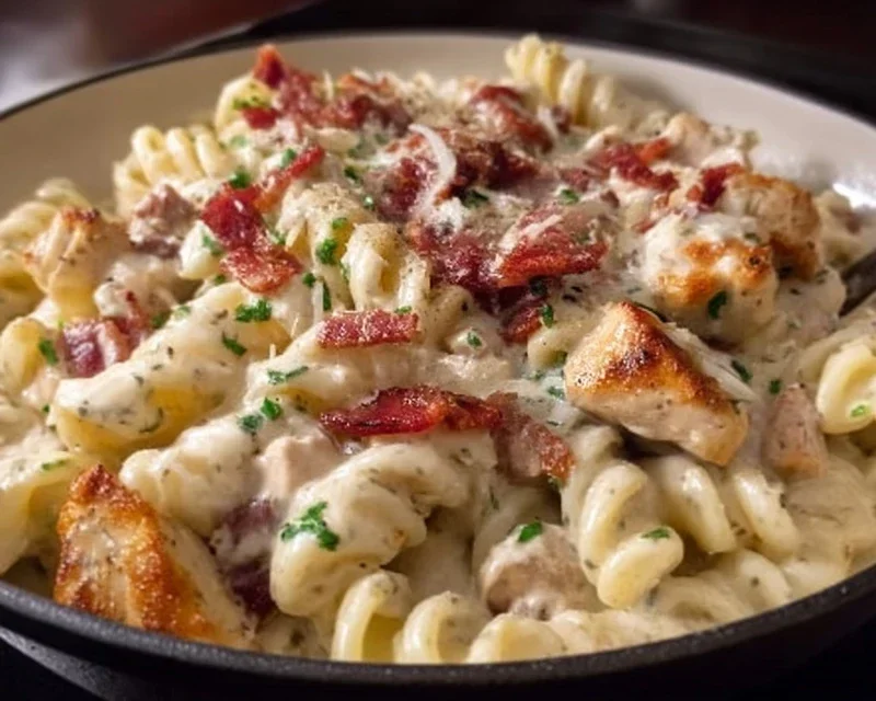 Chicken Beef Beef Bacon Ranch Pasta