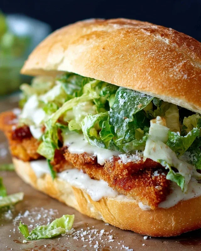 Crispy Chicken Caesar Sandwich