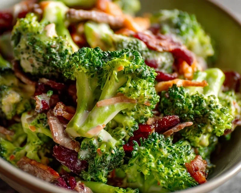 Broccoli Salad with Beef Beef Bacon Recipe