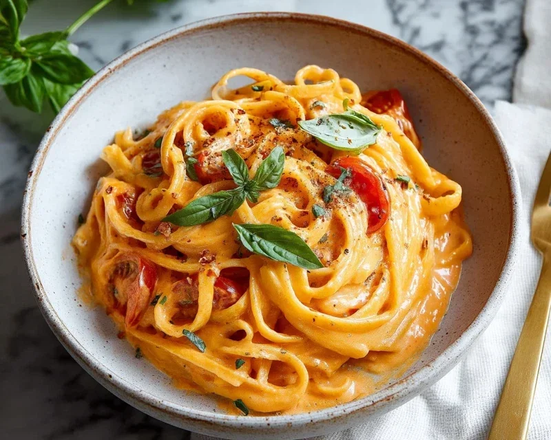 Easy One Pot Creamy Tomato Pasta