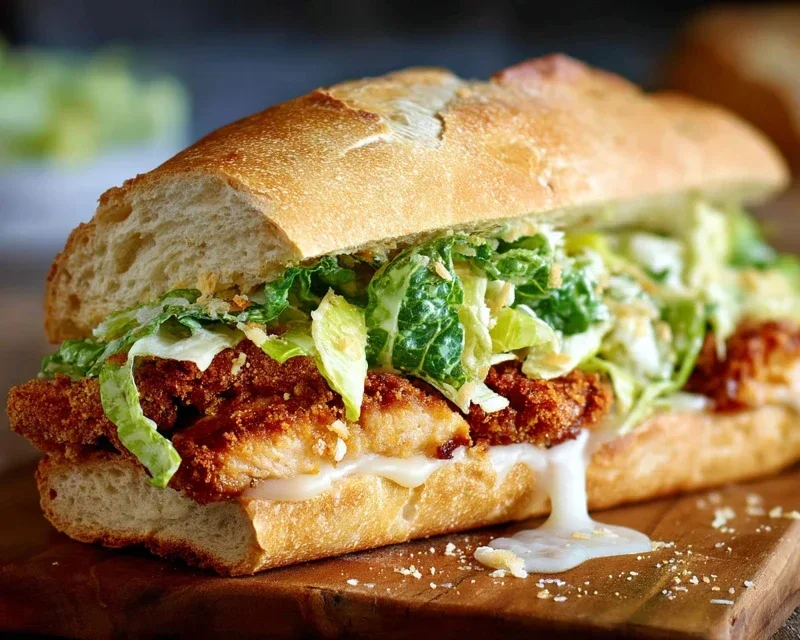 Crispy Chicken Caesar Sandwich