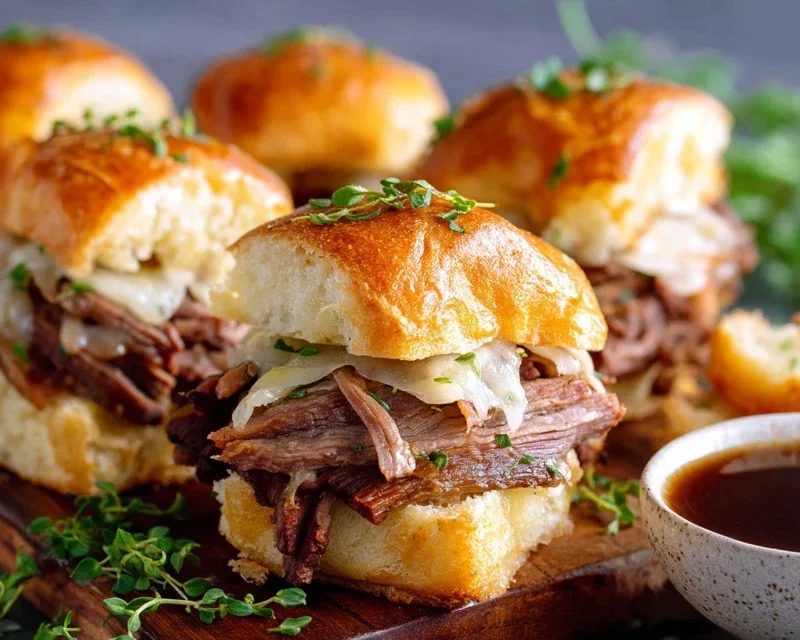 Easy French Dip Sliders Recipe