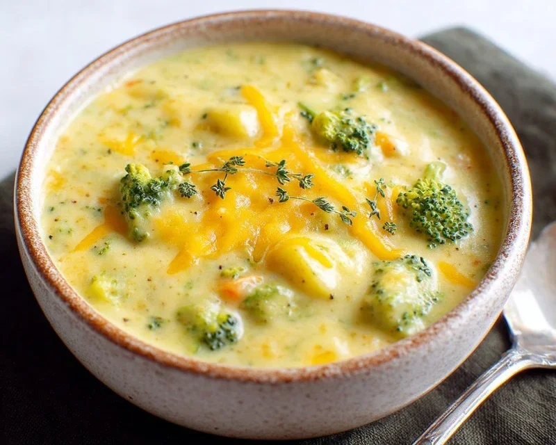 Broccoli Potato Cheese Soup Recipe