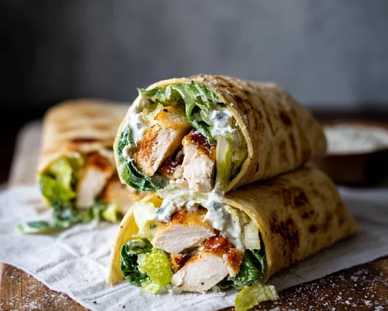 Chicken Caesar Wraps