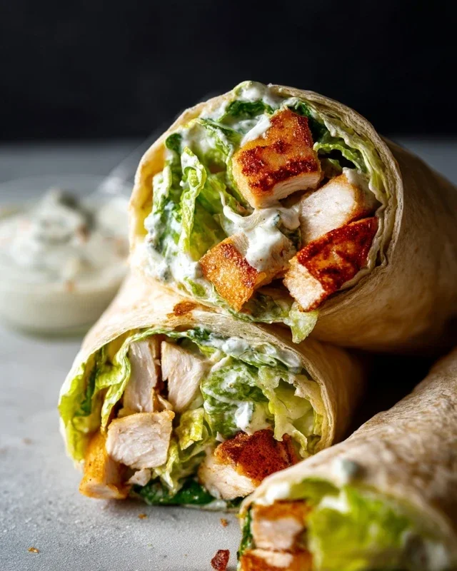 Chicken Caesar Wraps