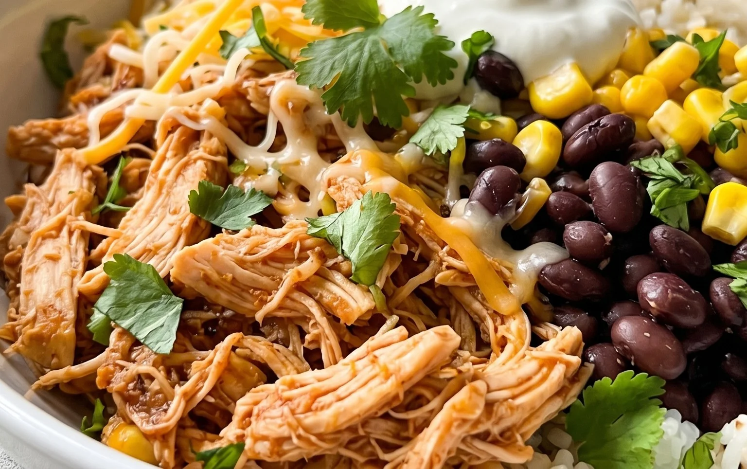 Slow Cooker Chicken Burrito Bowl