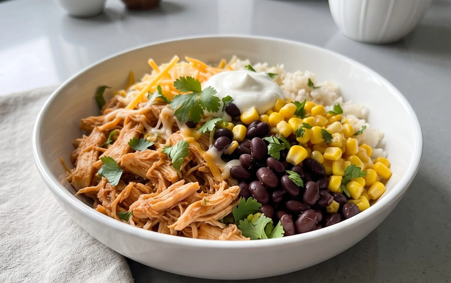 Slow Cooker Chicken Burrito Bowl