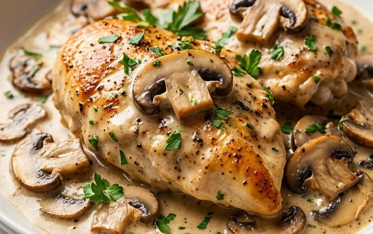 Creamy Mushroom Chicken Recipe