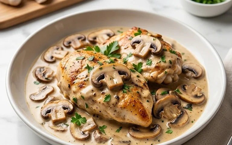 Creamy Mushroom Chicken Recipe